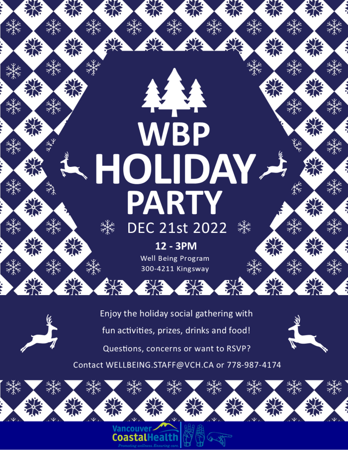 WBP Holiday Party flyer