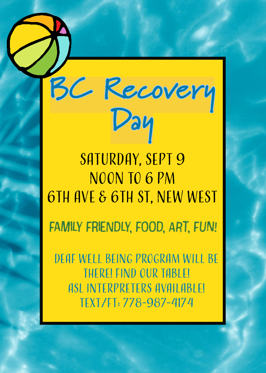 flyer about BC Recovery Day 2023