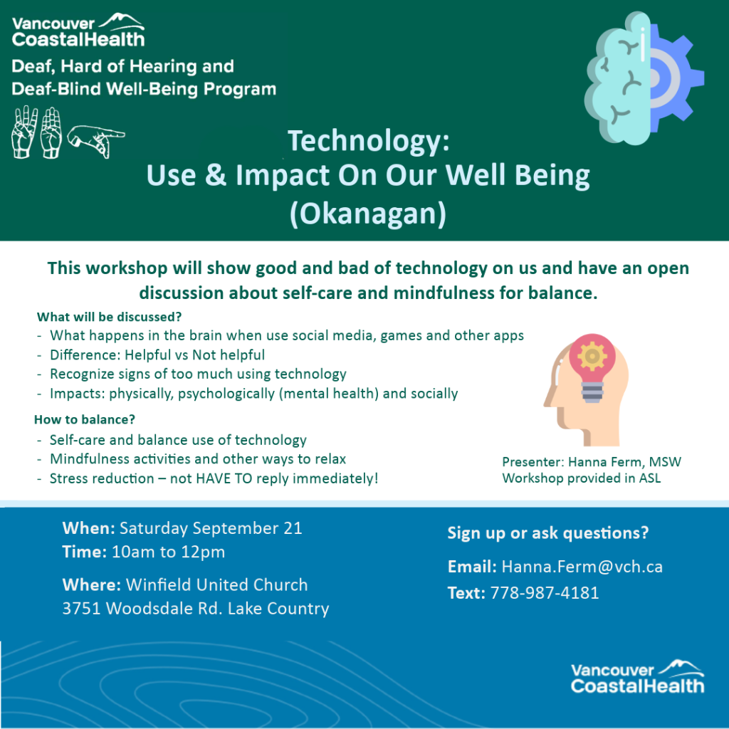 Flyer about Impacts of Technology