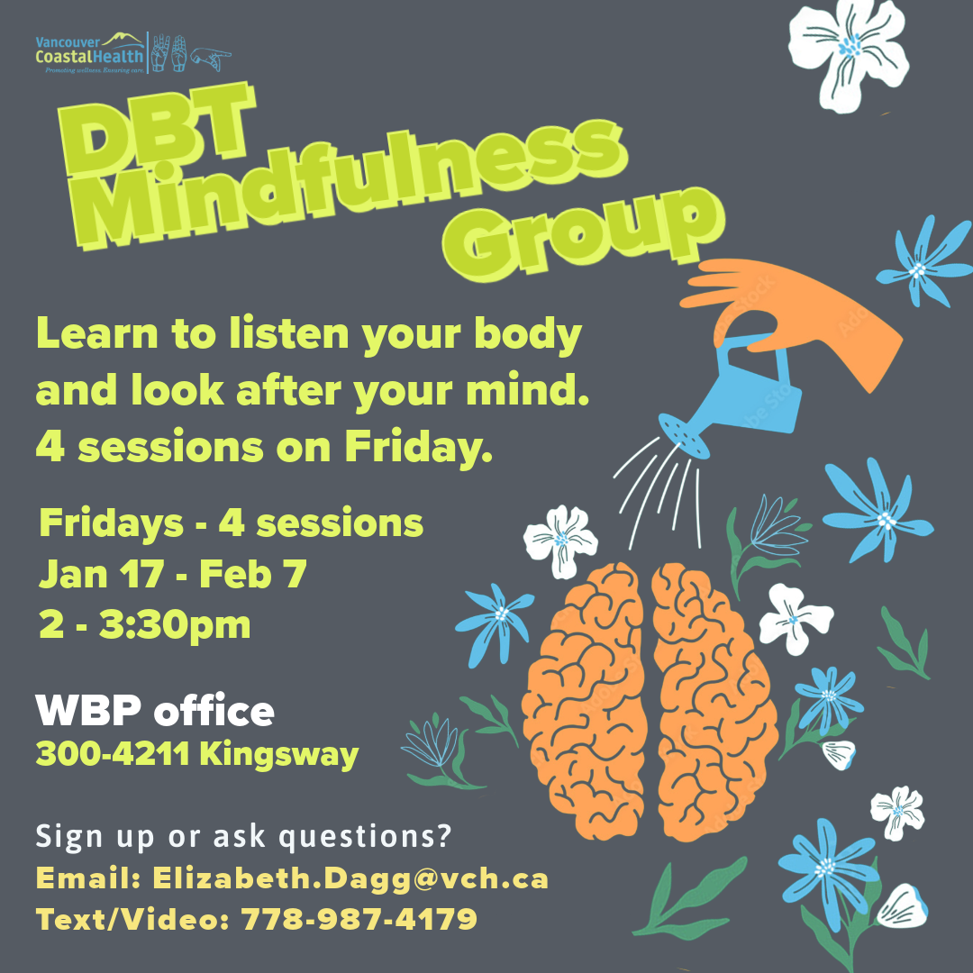 Flyer about DBT Mindfulness Group